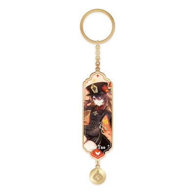 Character Metal Epoxy Resin Keychain - Fragrance of Plum in the Snow Hu Tao